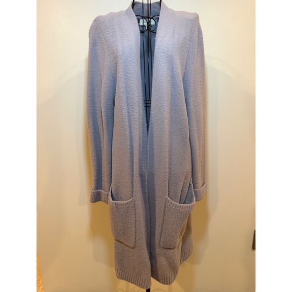 Charlie Paige Sweaters - Charlie Paige CozyChic Lite Long Cardigan Duster Blue Open Front Pockets S/M.